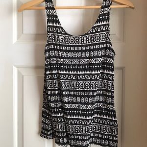 Tribal print tank